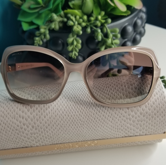 Jimmy Choo Accessories - Jimmy Choo Sunglasses Bett/S Oversize Nude